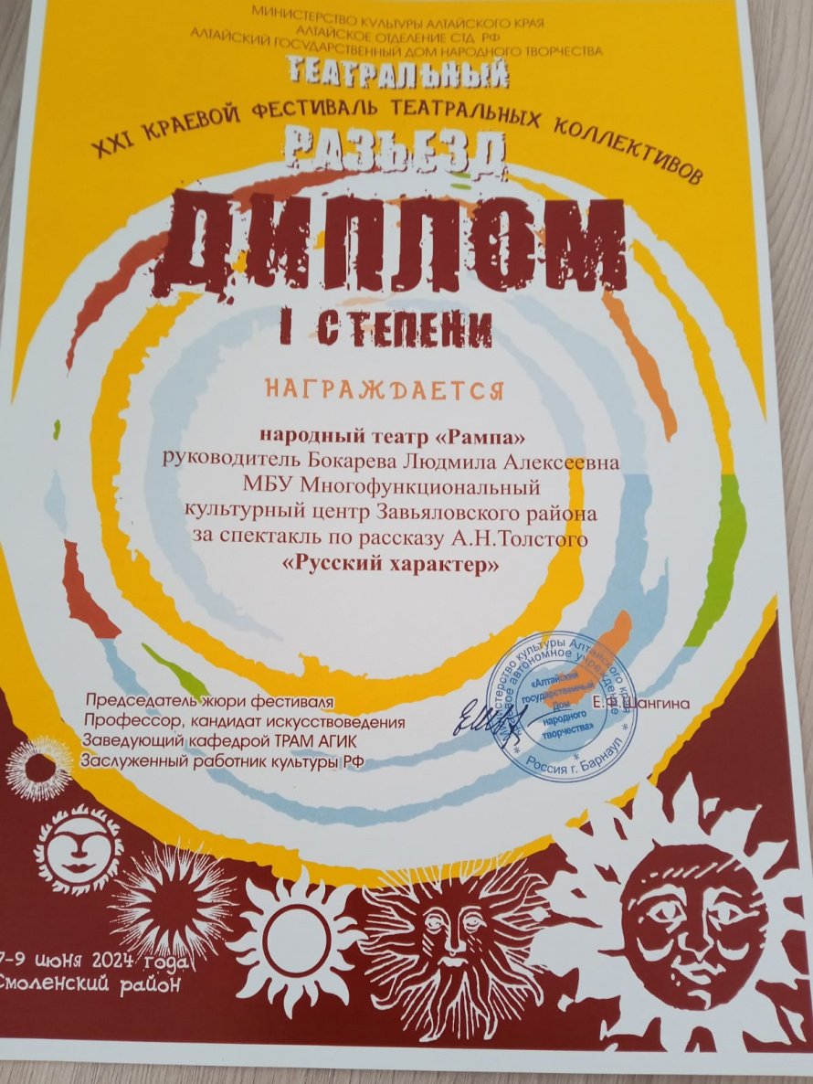 Итоги XXI краевого фестиваля театральных коллективов «Театральный разъезд»